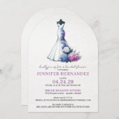 Bride in Bloom Hydrangea Bridal Shower Kaart (Voorkant / Achterkant)