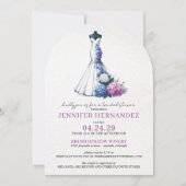 Bride in Bloom Hydrangea Bridal Shower Kaart (Voorkant)