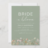 Bride in Bloom Wildflower Bridal Shower Kaart (Voorkant)