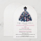 Bride in Bloom Wildflowers Bridal Shower Kaart (Voorkant / Achterkant)