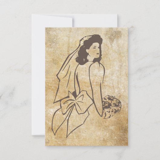 Bride in Bruin Grunge (Voorkant)