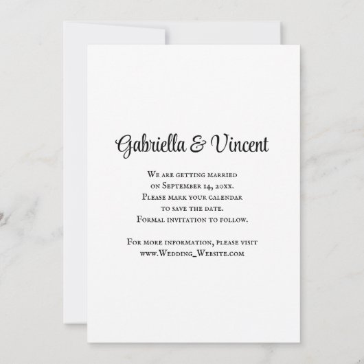 Bride in Cowboy Boots en Sunflower Save the Date Kaart (Achterkant)