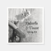 Bride in Cowboy Boots, Sunflower Country Weddensch Servet (Voorkant)