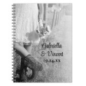 Bride in Cowboy Boots Sunflower Country Weddenscha Notitieboek (Voorkant)