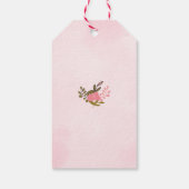 Bride in een Veil met Bedankt van het Vrijgezellen Cadeaulabel (Achterkant)