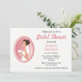 Bride in een Vrijgezellenfeest van Veil Holding Fl Kaart (Staand voorkant)