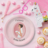 Bride in een Vrijgezellenfeest van Veil Holding Fl Papieren Bordje (Feest)