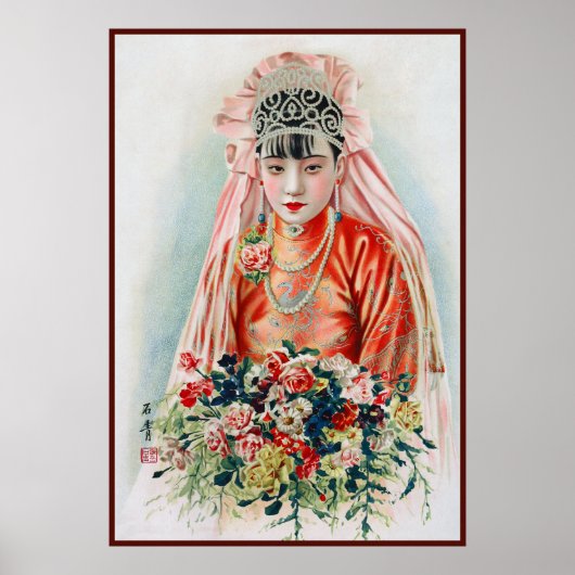 Bride in het Chinees Red Shanghai Yuefenpai Poster (Voorkant)