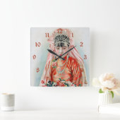 Bride in het Chinees Red Shanghai Yuefenpai Vierkante Klok (Huis)