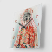 Bride in het Chinees Red Shanghai Yuefenpai Vierkante Klok (Hoek)