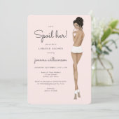 Bride in het Vrijgezellenfeest van de onderkleding Kaart (Staand voorkant)