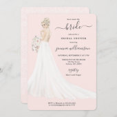 Bride in Lace Gown Vrijgezellenfeest Kaart (Voorkant / Achterkant)