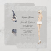 Bride in Panties Lacy Lingerie Shower Kaart (Voorkant / Achterkant)