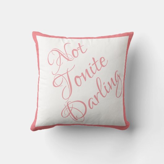 Bride ja Darling Pink Script Chic Wedding Kussen (Achterkant)