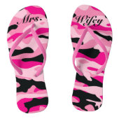 Bride Jane GI Militaire Camouflage Pink Partij Teenslippers (Voetbed)