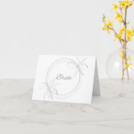 Bride Kaart (Gele Bloem)