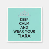 BRIDE Keep Calm en Draag je Tiara Party Servet (Voorkant)