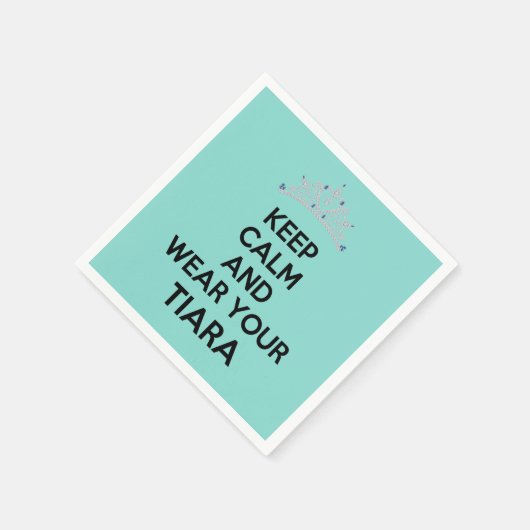 BRIDE Keep Calm en Draag je Tiara Party Servet (Hoek)