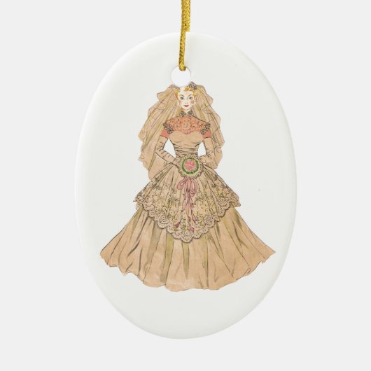 bride keramisch ornament (Voorkant)