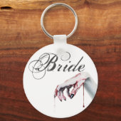 Bride Key Chainzombie bloeddruppel vampier Gothic Sleutelhanger (Voorkant)