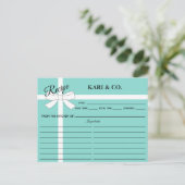 BRIDE Kitchen Personal Shower Party Recipe Kaart (Staand voorkant)