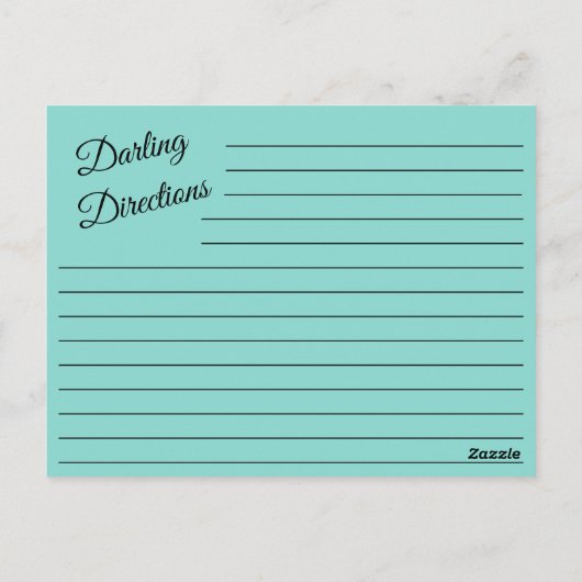 BRIDE Kitchen Vrijgezellenfeest Party Recipe Kaart (Achterkant)