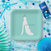 BRIDE komt hier uit de Bride Party Personalized Papieren Bordje (Feest)