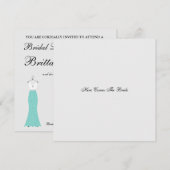 BRIDE komt hier voor de Bride Shower Party Kaart (Voorkant / Achterkant)