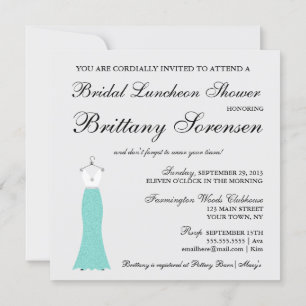 BRIDE komt hier voor de Bride Shower Party Kaart