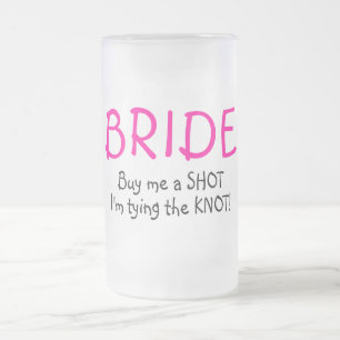 Bride (Koop me een hot-me-koppeling met de knoop) Matglas Bierpul