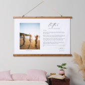 Bride Letter Gift Foto Hangend Wandkleed (Slaapkamer)