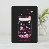 BRIDE Love is in Air Snoep Hearts Party Shower Kaart (Staand voorkant)