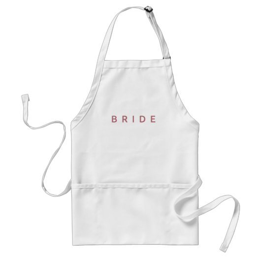Bride Matching Groom Wedding Party Standaard Schort (Voorkant)