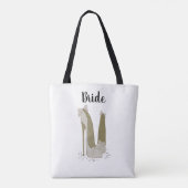 Bride Memento Gift Canvas tas (Achterkant)