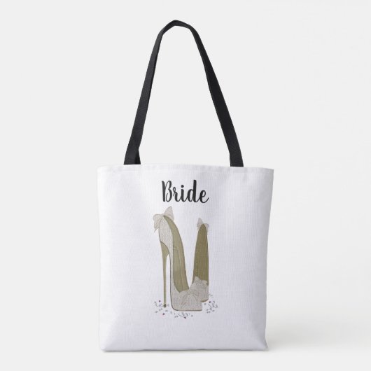 Bride Memento Gift Canvas tas (Achterkant)