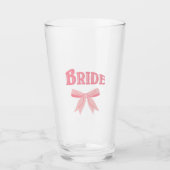 BRIDE met aangepaste naam Glas (Voorkant)