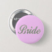 Bride met blaten ronde button 5,7 cm (Voorkant /achterkant)