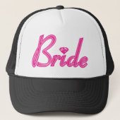 Bride met Bling - Roze Trucker Pet (Voorkant)