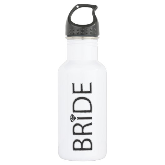 Bride met Bling Waterfles (Voorkant)