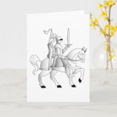 Bride met Knight in Shining Armor Kaart (Gele Bloem)