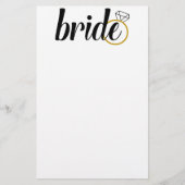 Bride met Ring Briefpapier (Voorkant)
