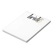 Bride met Ring Notitieblok (Linkerzijde)