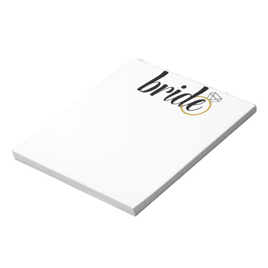 Bride met Ring Notitieblok (Linkerzijde)
