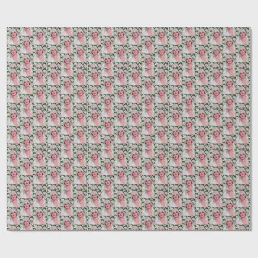  bride met Rozen Cadeaupapier (Vlak)