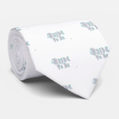 Bride met Veil, roze en Blauwgroen type Stropdas (Opgerold)