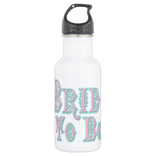 Bride met Veil, roze en Blauwgroen type Waterfles