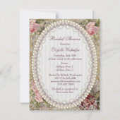 bride met Vrijgezellenfeest van juwelen en bloeme Kaart (Achterkant)