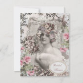 bride met Vrijgezellenfeest van juwelen en bloeme Kaart (Voorkant)