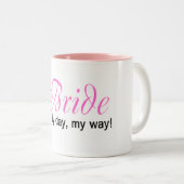 Bride (mijn dag, mijn weg!) tweekleurige koffiemok (Voorkant rechts)