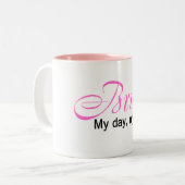 Bride (mijn dag, mijn weg!) tweekleurige koffiemok (Voorkant links)